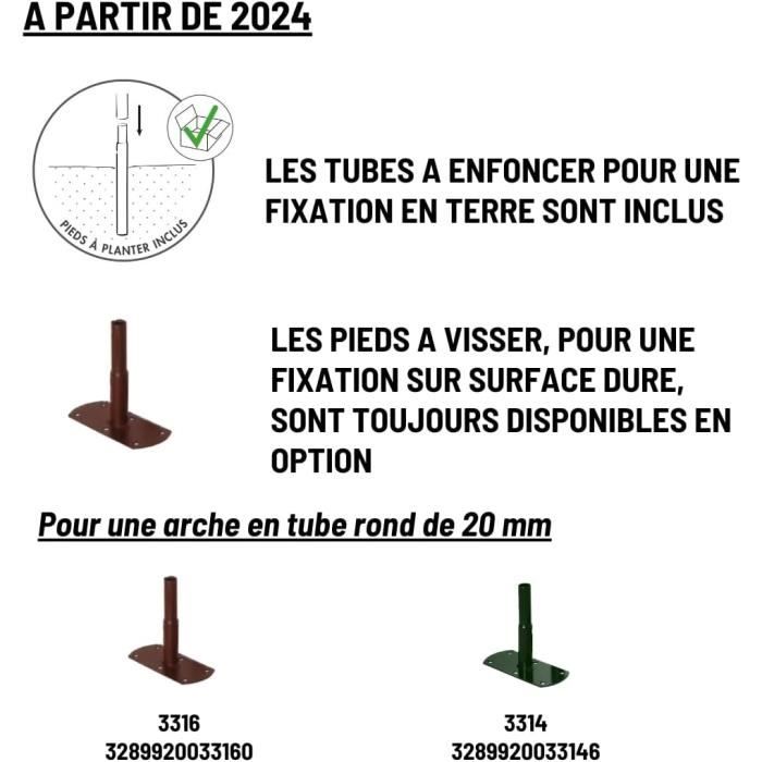 Tube Rond Decor Arche décor losange - LOUIS MOULIN - Tube rond Ø 20mm - Vert Sapin - HT ...