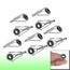 Sourcingmap/® 5,2 mm de diam/ètre int/érieur pour Canne /à p/êche Fish Eye Lot de 10 Anneaux pour Tringle