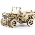 Puzzle 3D en bois Jeep - Wooden City - 500-750 pièces - Véhicules et engins-0