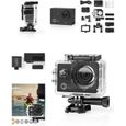 Caméra sport 4K Type GOPRO 20 MPixel Support Étanche 30.0 m  90 min Wi-Fi pour: Android™ / IOS-0