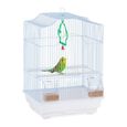Cage blanche à oiseaux et accessoires - 10039608-0-0