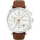 Montre Homme - Hugo BOSS - 1513475 - Cuir Marron - Acier Inoxydable - Résistante à l'Eau