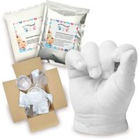 Kit de Moulage 3D | empreintes de mains et pieds bébé (7-48 mois | avec accessoires, 2-3 moulées) A121