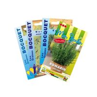 Sachet de  Lot de Plantes Aromatiques spéciales Viandes (4 sachets de graines à semer) - 2 g - LES GRAINES BOCQUET