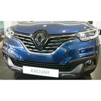 FRONT and REAR logo COVER for Renault Kadjar 20152021 in GLOSS BLACK pair
