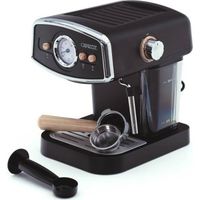 Machine à Café Espresso Caprizze Kai 1050W 15 Bars Semi-automatique Capacité 5 Tasses de Café avec Vaporisateur Couleur Noir Mat
