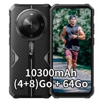 FOSSiBOT F105 Smartphone Robuste 12Go (4+8) RAM /64Go ROM Écran 6.7" Caméra 20MP 10300mAh Android 14 IP68 GPS Double SIM 4G - Noir
