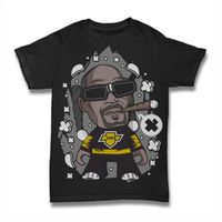 Homme Tee-Shirt Rappeur Américain - Le Graphique Du Hip-Hop Pour – American Rapper - Hip Hop Graphic S For – T-Shirt Vintage Noir
