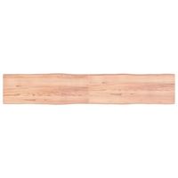vidaXL Dessus de table bois chêne massif traité bordure assortie 363986