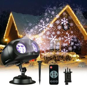 Projecteur LED Noël Effet Flocons De Neige 3D – Étanche IP44, 9W – Pour Extérieur/intérieur, Jardin, Mur, Fêtes – Ambiance Hivernale - 7