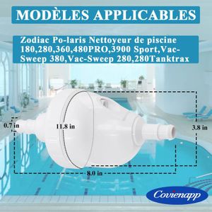 Flotteur De Tuyau D10 Pour Nettoyeur De Piscine - Compatible Zodiac Polaris 180, 280, 380, 3900 - Lot De 3