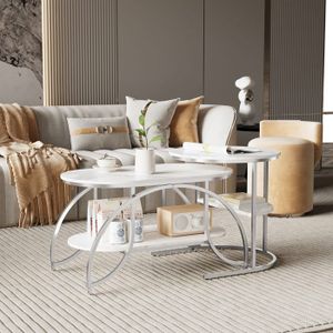 Table Longue IKEA 200x40 Cm Blanc Marbré - Bon état Occasion - Parfaite Pour Entrée Ou Salon
