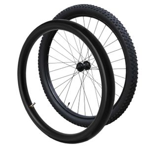 2 Pneus 700x35C + Chambres à Air Pour Vélo De Ville Et Trekking - K-146 Noir