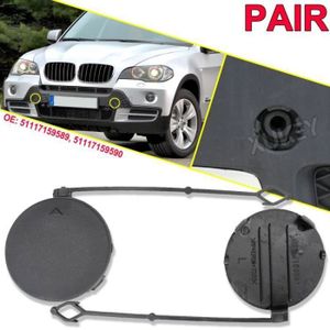 Crochet De Remorquage Pare-chocs Arrière Compatible BMW X3 E83 2007-2010 – Housse ABS Grise, Installation Facile