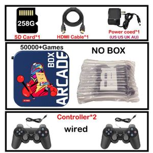 CONSOLE RÉTRO BX 256G filaire NOBOX-UE-Super Console Arcade Box 
