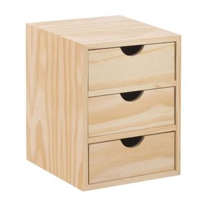 Meuble Rangement Bois Pin Massif Astigarraga - 3 Étagères Réglables - 53,5x70,8x33cm - Style Montessori