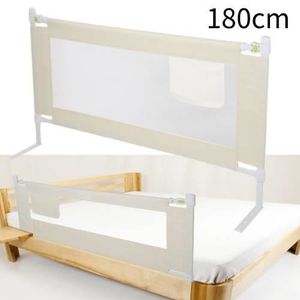 Barrière lit enfant 180 cm Barrière de lit pour lit portable personnes âgées barrière de sécurité pour enfants lit de protection pliable universel 180 x 65 protection amovible pour lit bébé 