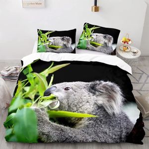 Koala et sa tribu Housse de couette Feuilles 100 x 140 cm de Trois Kilos  Sept, Parures de lit : Aubert