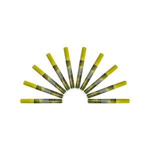 CRAYON DE COULEUR Feutre craie jaune fluo pointe biseautée 4-6 mm - Lot de 10