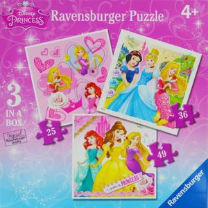 PUZZLE Puzzle Princesses Disney Ravensburger - Lot de 3 p