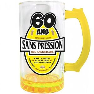 Chope de bière Meilleur sous pression (gravé)