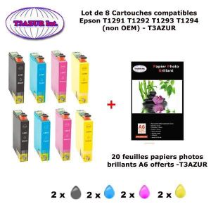 Full Ink Cartridge Replacement For Epson T1291 T 1291 12xl 1291 Xl