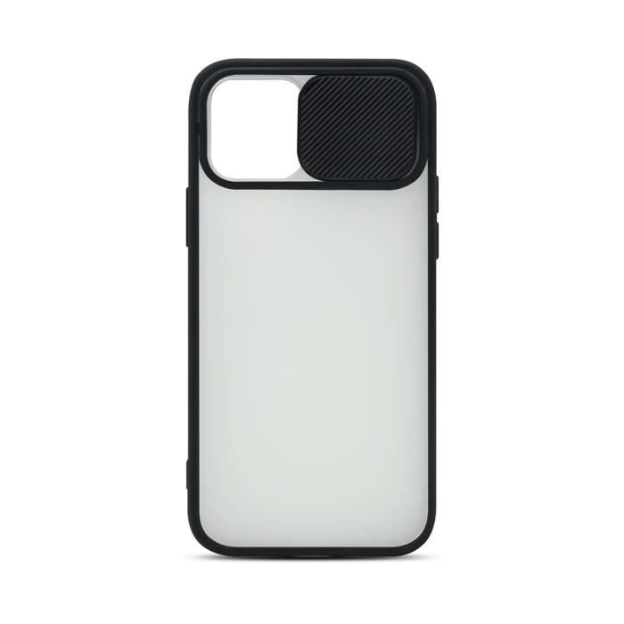 Spy-Fy Coque iPhone 12 Pro Max avec Caches Caméras Avant & Arrière |  Protégez Votre Vie Privée | Résiste aux Chutes de 2 Mètres | Noir Mat |  Cache