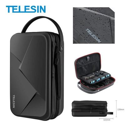 Étui De Transport Rigide Pour Insta360 X5/X4 – Coque PU Imperméable, Doublure Douce – Avec Mousqueton Et Dragonne