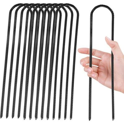 SWAWIS 4 Pièces Ancrage au Sol Piquet de Fixation Ancrage Trapoline Acier Piquet de Tente SWAWIS 4 Pièces Ancrage au Sol Piquet de Fixation Ancrage Trapoline Acier Piquet de Tente