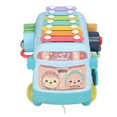 Jouet Garage Voiture pour Enfants, 5 en 1 Jouet Camion Enfant avec Sons et Lumières, Bus Jouet Jeux Enfants 3 4 5 Ans, Éducatifs - Jeux - Jouets