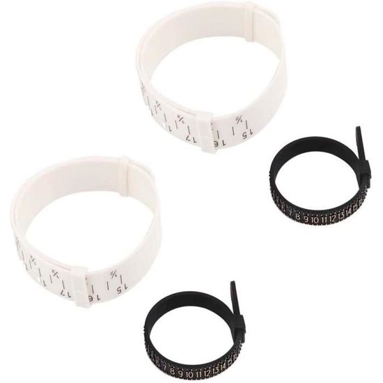 Calibre De Bracelet Réglable – Outil Précis En Plastique Blanc Pour Mesurer Tour De Poignet Montre Et Bijoux