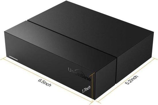 Disque Dur Externe UnionSine 10 To USB 3.0 - Grande Capacité Pour PC, Mac, Console De Jeu (PS4, Xbox)