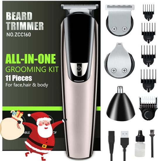 Tondeuse De Précision Sans Fil MLG Pour Zone Intime Et Barbe - Rechargeable USB, Couleur Noir Ou Bleu, Neuf Sous Boîte