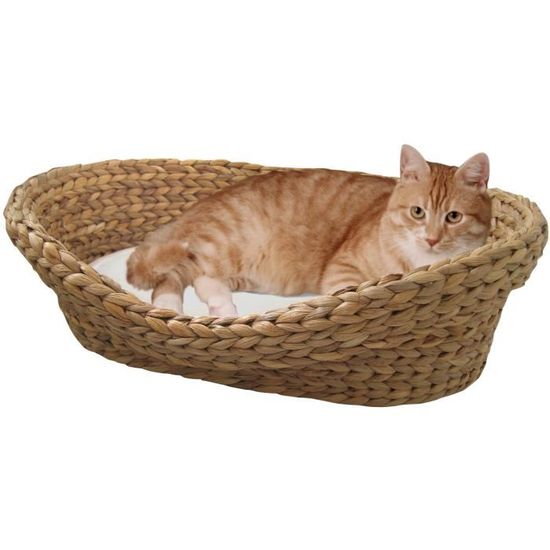 Panier Pour Chat En Jacinthe D Eau Tressee Silvio Design Achat Vente Corbeille Coussin Panier Pour Chat En Jacinthe D Cdiscount