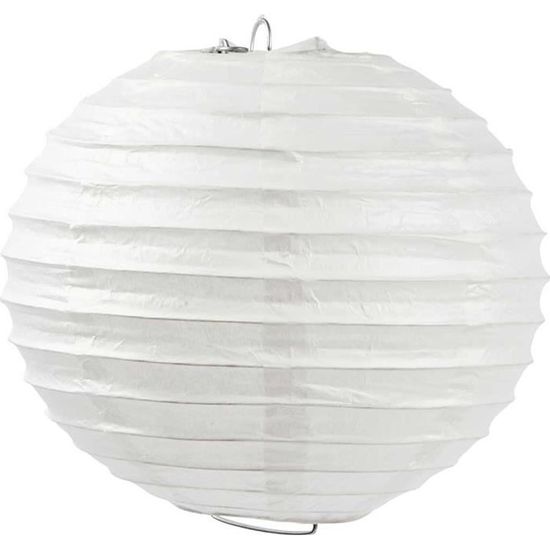 Lampe de sol en papier de riz - Blanc - Home All | H&M FR