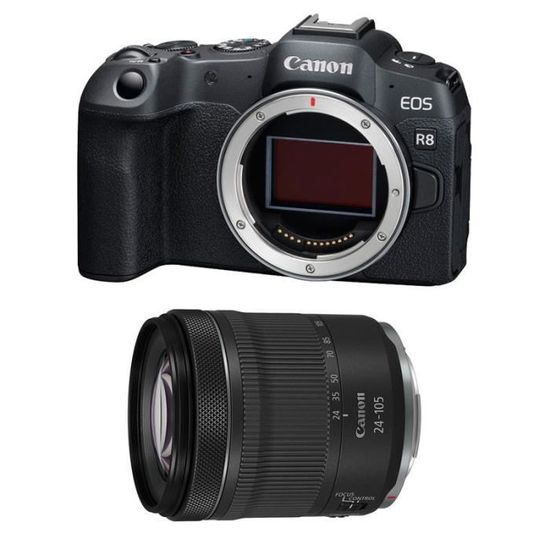 Appareil photo hybride Canon EOS R10 + objectif RF-S 18-45mm F4.5-6.3 IS  STM - Cdiscount Appareil Photo