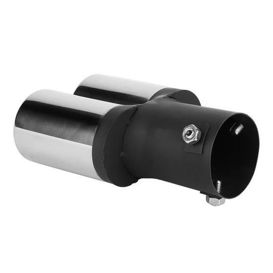 Embout D'échappement Universel 56 Mm - Acier Inoxydable Chrome - Pour Personnaliser Le Pot D'échappement - 2