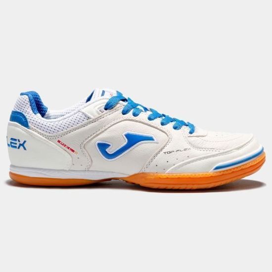 Chaussures De Futsal Joma Top Flex - Blanc, Confortables Et Légères Pour Le Sport