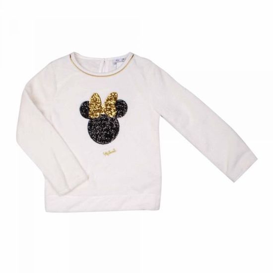 Sweat polaire disney minnie Enfant, B?�b?� DISNEY Blanc ecru - Cdiscount Pr??t-?�-Porter