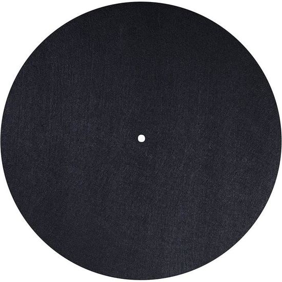 Tapis Antistatique Pour Platine Vinyle - Feutre Noir 290 Mm Diamètre, Réduit Les Vibrations Et Les Rayures | Compatible Pioneer PLZ91/92/93 Et Autres