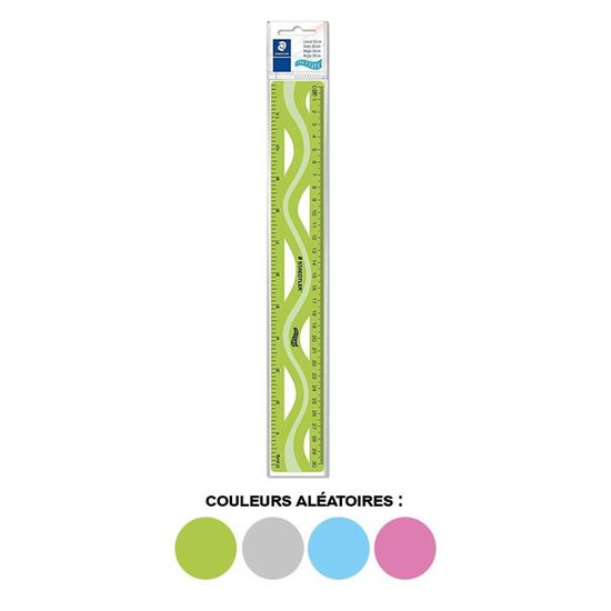 Règle personnalisable en plastique Renzo 30 cm
