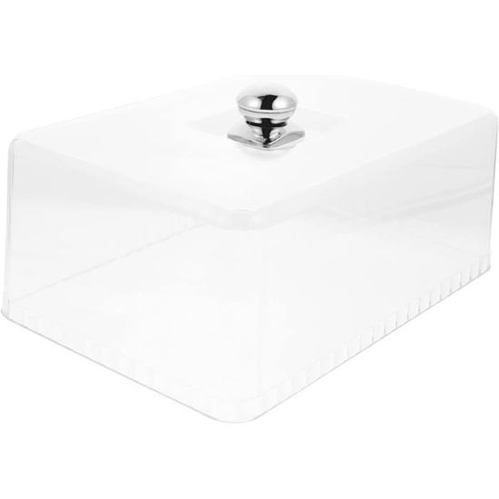 Cloche à Gâteau DOITOOL 30cm - Plateau Plastique Transparent - Protection Aliments - Pour Pâtisserie