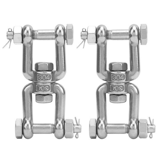 Émerillon Manille Chaînes D'ancrage Connecteur Pivotant Acier Inox V4A Shekel Pour La Corde Câble Marine 4-10mm, Variante:10mm - 5 Stück Émerillon Manille Chaînes D'ancrage Connecteur Pivotant Acier Inox V4A Shekel Pour La Corde Câble Marine 4-10mm, Variante:10mm - 5 Stück