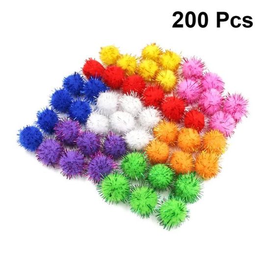 Kit De Bricolage Créatif Enfants 1500 Pièces – Pompons, Paillettes, Plumes, Perles, Cure-pipes, Etc. Loisirs Créatifs Enfants