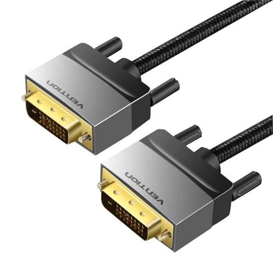 Cable Dvi Avec Hdmi Xiwai Câble D'extension DVI 24+1 Mâle Vers Femelle 50 Cm, DVI-D Dual Link Digital Video Pour Moniteur, Projecteur, Télévision Adaptateur Dvi Darty