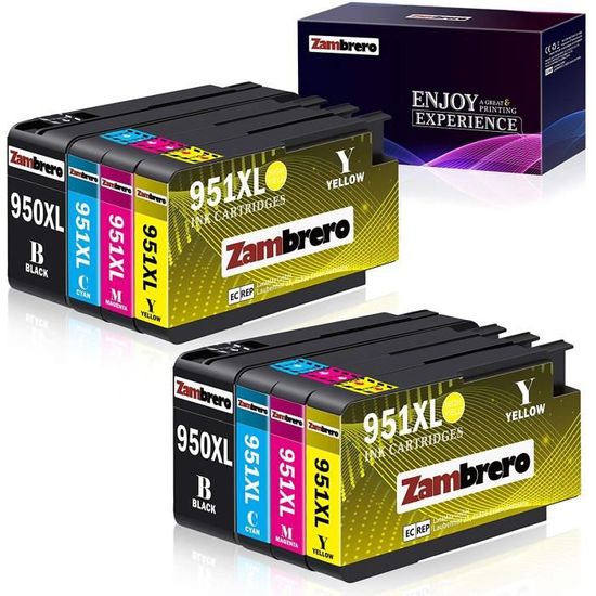 2 Cartouches D'encre Cyan Compatibles HP 951C (HP951XL) - Go Inks - Neuf Sous Blister