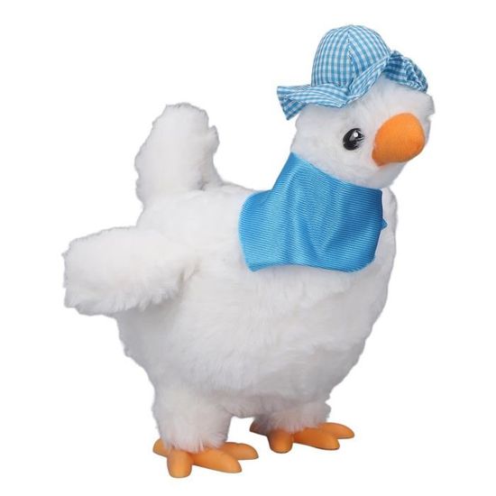Peluche Poule Grande | Blanc main image 0