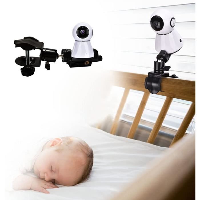 support pour moniteur de caméra pour bébé, support universel pour caméra bébé, ajustable support rotatif à 360 degrés, convient à