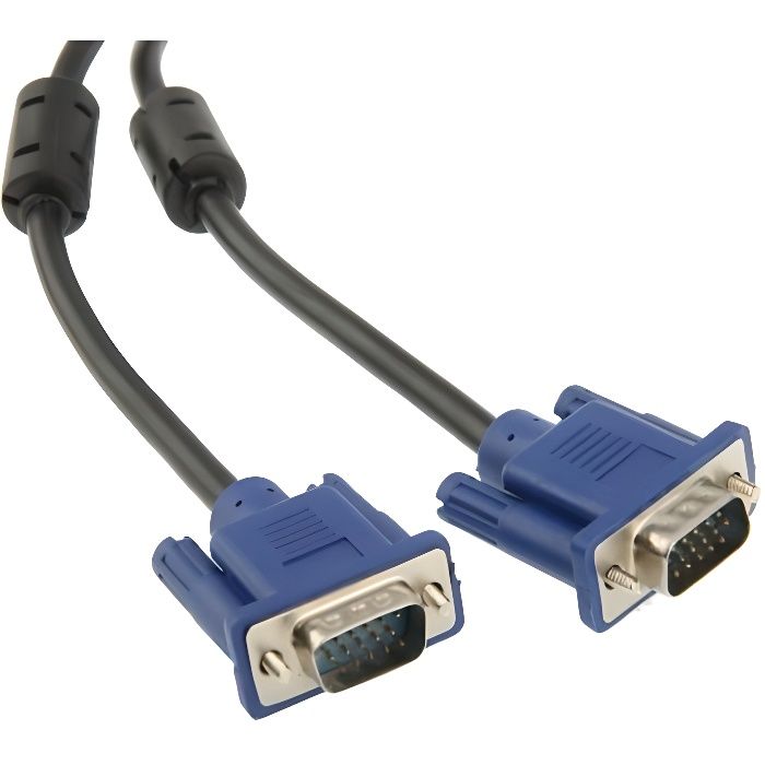 High Quality VGA 15Pin Male to VGA 15Pin Male Cable for LCD Monitor / Projector, Length: 1.8m