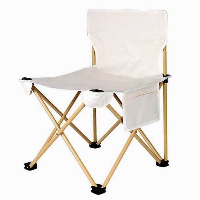 Chaise de Camping Pliante - Chaise de Plage Pliable en tissu Oxford Siège de Pêche Portable pour Camping Pique-nique